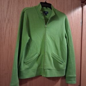 Faconnable Full Zip Long Sleeve Sweater Womens Medium Pockets